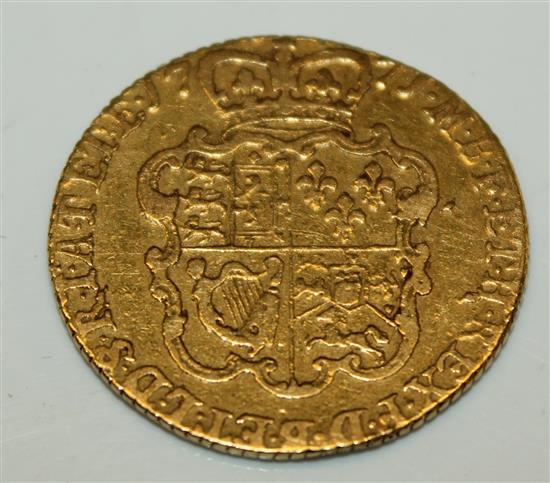 George III gold guinea, 1771